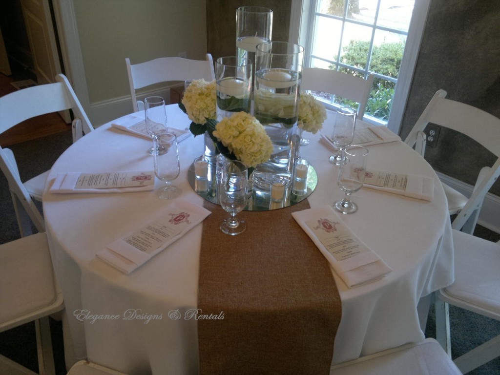 Burlap Runner Elegance Designs & Rentals