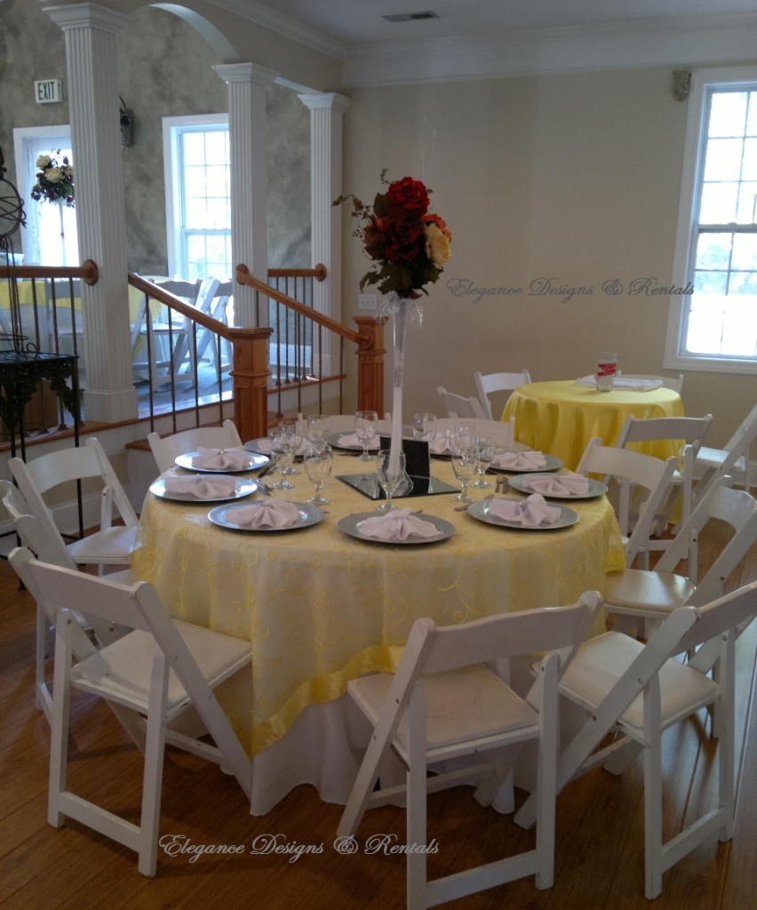 Yellow Embroidered Elegance Designs & Rentals
